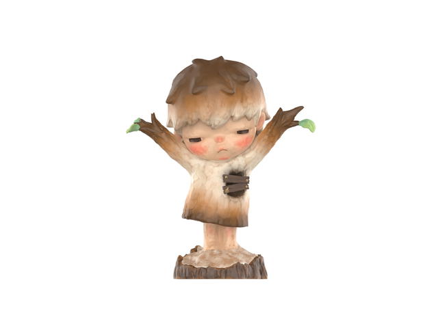 Pop Mart (เช็คการ์ด) Pop Mart Woodcarving Hirono Reshape Series Figures - view 1