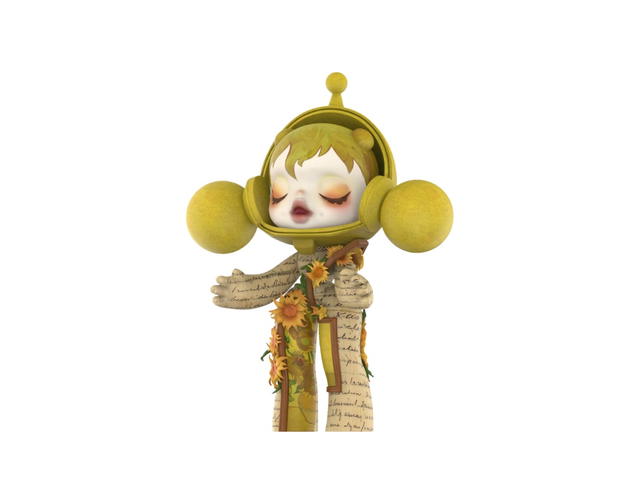 Pop Mart Pop Mart Mega Α Skullpanda 400% Van Gogh Museum Sunflowers - view 2