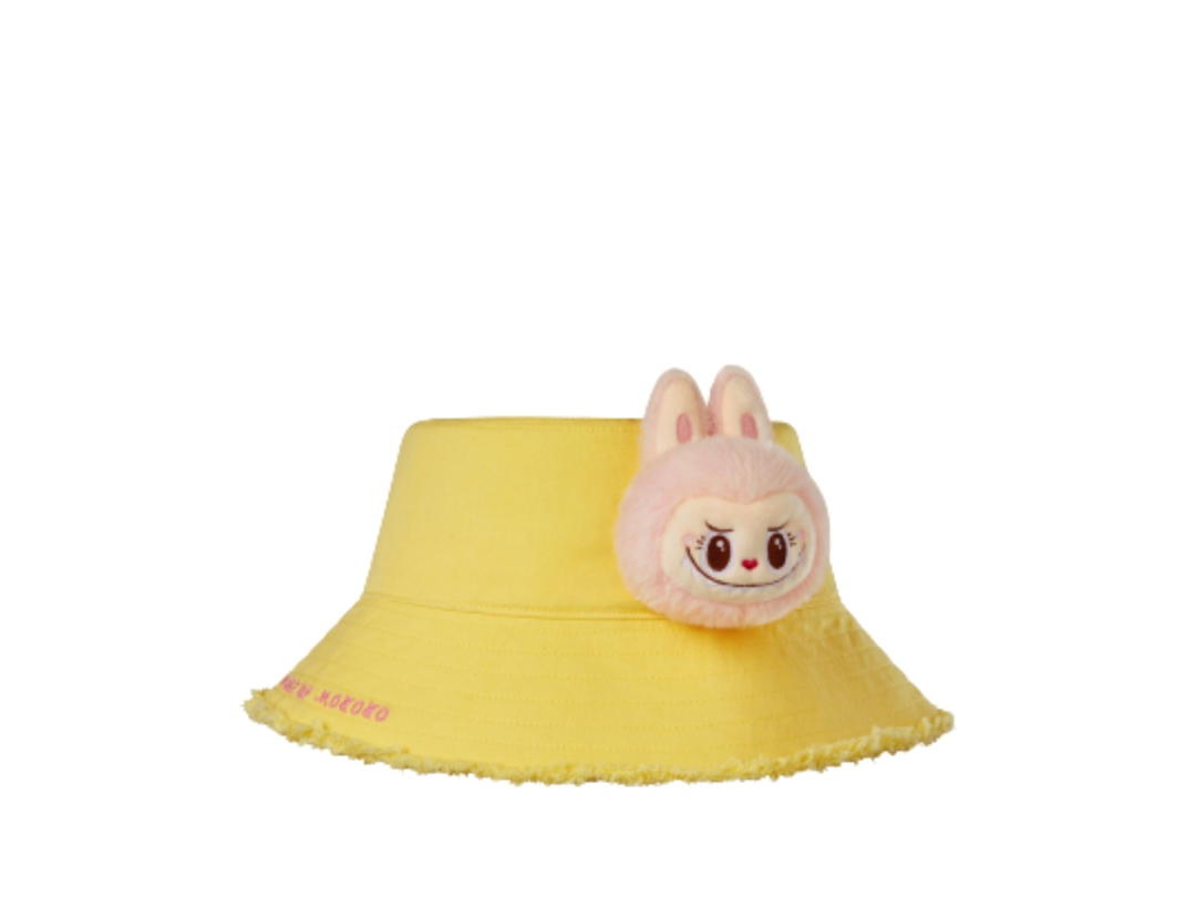 Pop Mart Pop Mart Wake Up In Spring Days Series Mokoko Doll Bucket Hat Yellow