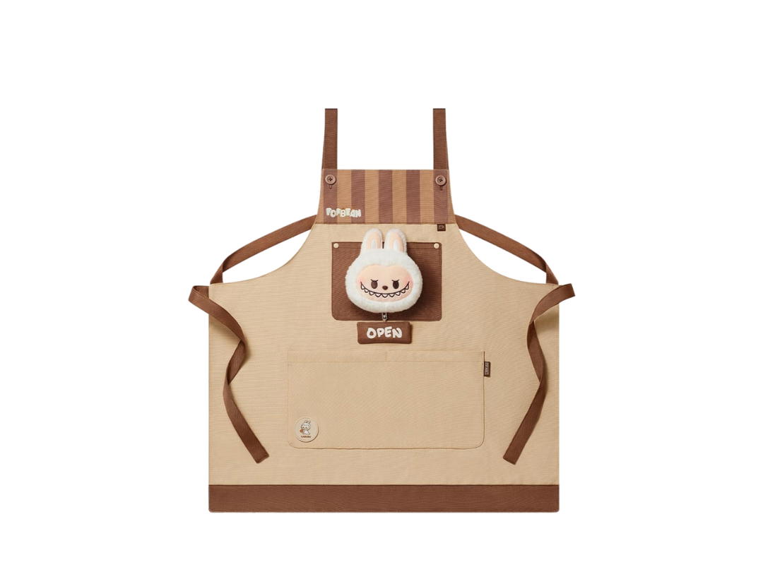 Pop Mart Pop Mart Pop Bean Coffee Factory Series-Labubu Apron Brown