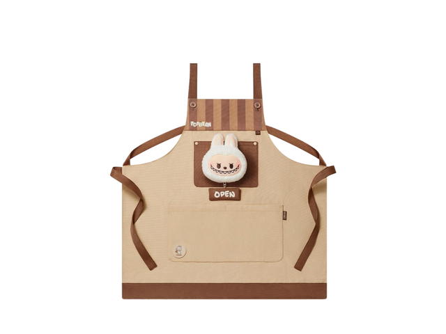Pop Mart Pop Mart Pop Bean Coffee Factory Series-Labubu Apron Brown - view 1