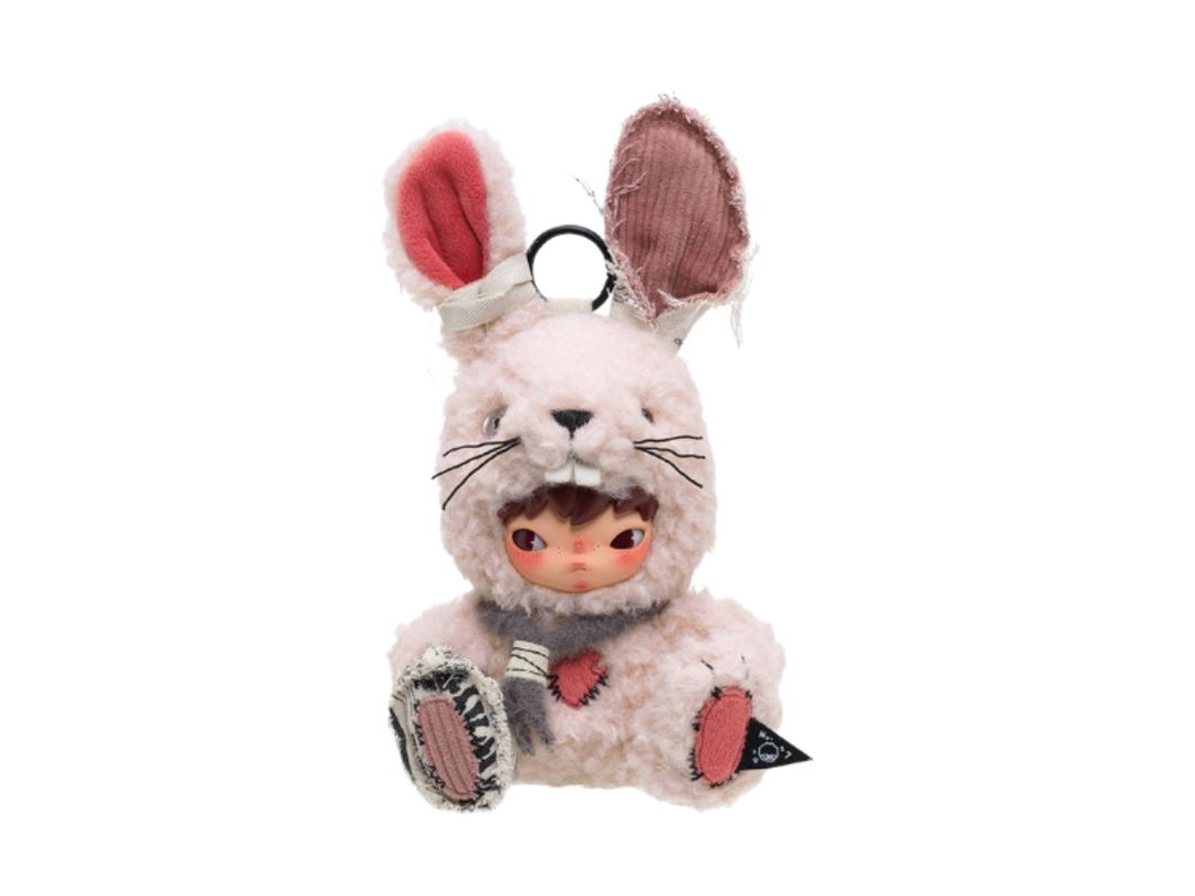 Pop Mart Pop Mart Regular Version Hirono Little Hare Plush Doll Pendant