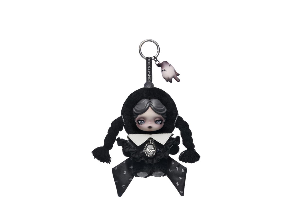 Buy Pop Mart Skullpanda × Wednesday Plush (Classic Dress Version） at Sasom – Authentic and Ready to Ship