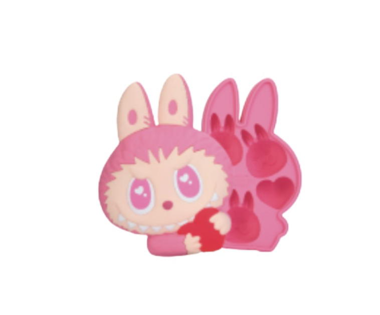 Pop Mart Pop Mart The Monsters Wacky Mart Series Silicone Ice Cube Tray (pink) Pink