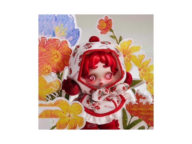 Pop Mart Pop Mart Skullpanda Amid Flowers Plush Doll Pendant - view 2