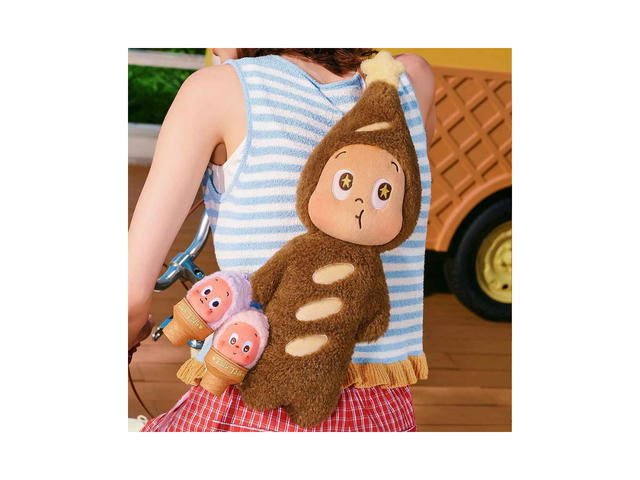Pop Mart Pop Mart Moon Gelato Series Plush Baguette Bag Brown - view 2