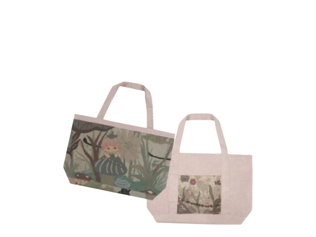 Pop Mart Pop Mart Dimoo Denim Tote Bag Dirty Prink