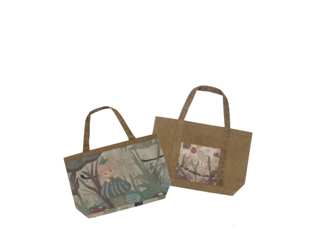 Pop Mart Pop Mart Dimoo Denim Tote Bag Khaki Green