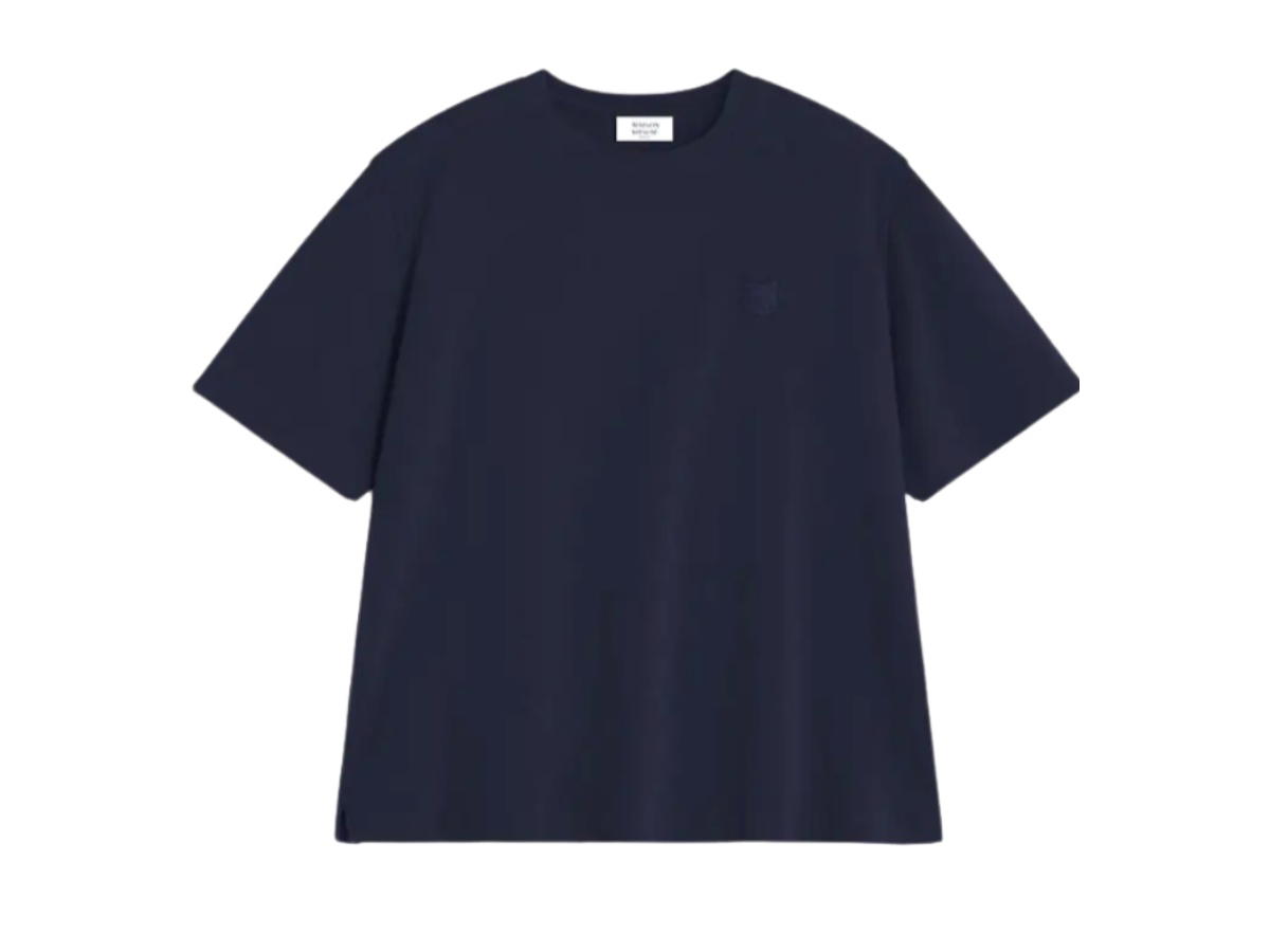 Maison Kitsune Maison Kitsune Fox Head Oversize Tee-shirt Classic Navy