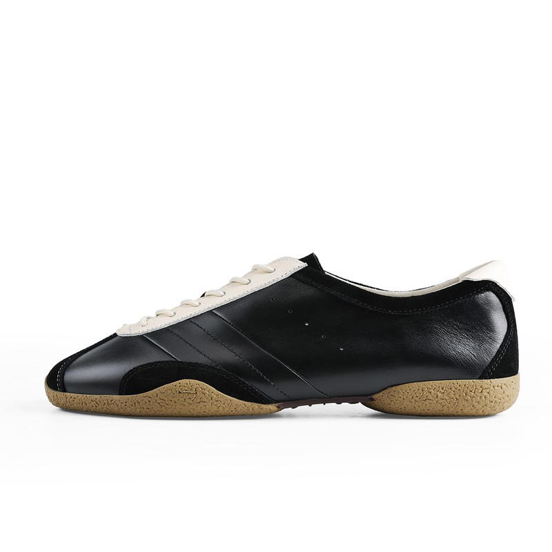 Pane PANE Breeze Light Training Model WHITE NECKED CROW Cow Leather Cushioning Low top Casual Shoes Unisex Black