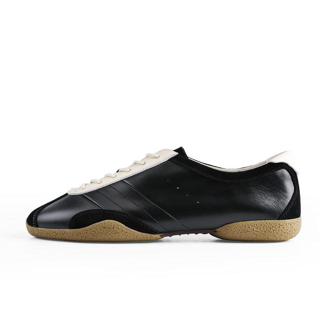 Pane PANE Breeze Light Training Model WHITE NECKED CROW Cow Leather Cushioning Low top Casual Shoes Unisex Black - view 1