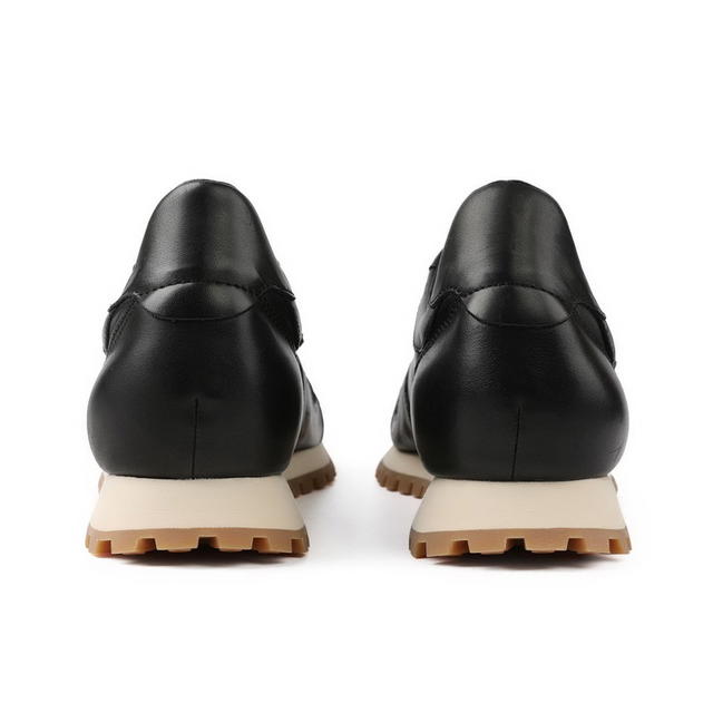 Pane PANE Pace Nostalgia Model SUNDOWN Cow Leather Slip Resistant Low top Casual Shoes Unisex Black - view 5