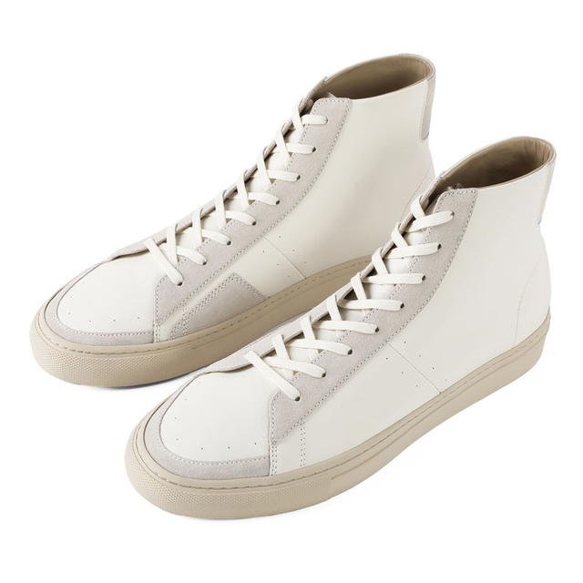 Pane PANE Slip Resistant Cushioning Lightweight High top Skateboard Shoes Unisex Ecru - view 3