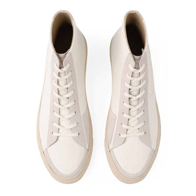 Pane PANE Slip Resistant Cushioning Lightweight High top Skateboard Shoes Unisex Ecru - view 4