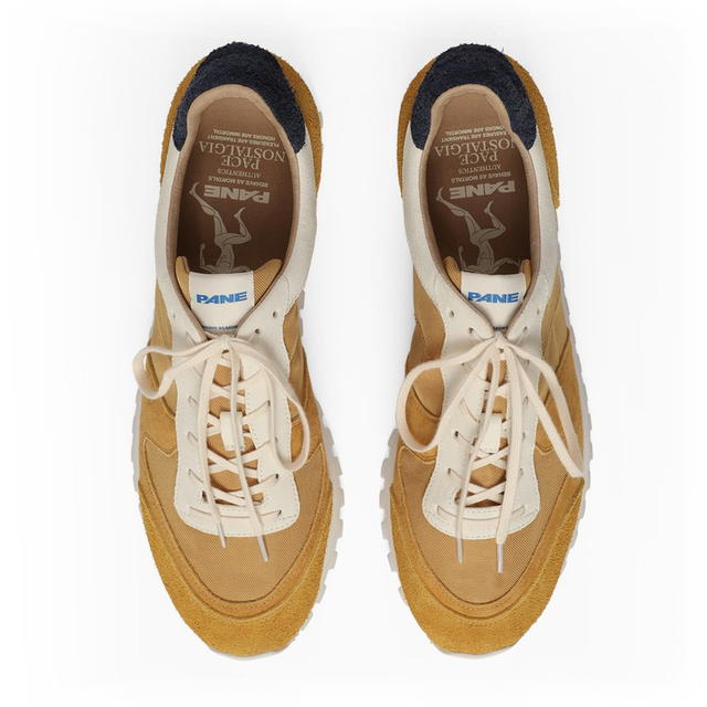 Pane PANE Pace Nostalgia Model Lemon Chrome Abrasion Resistant Low top Casual Shoes Unisex Yellow - view 4