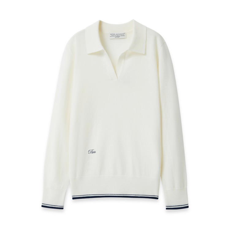 Pane PANE Spring Summer Polo Shirt Women's White