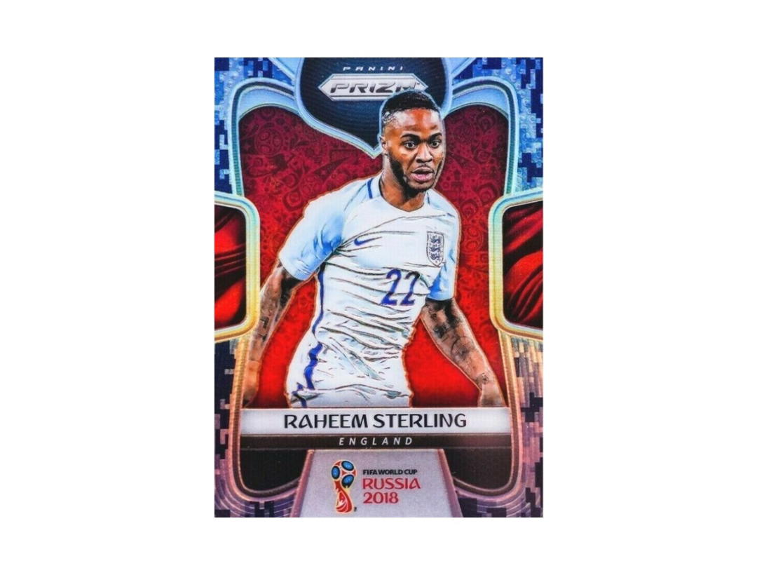Panini Panini 2018 Prizm World Cup "RAHEEM STERLING" Red Blue Wave	(EN)