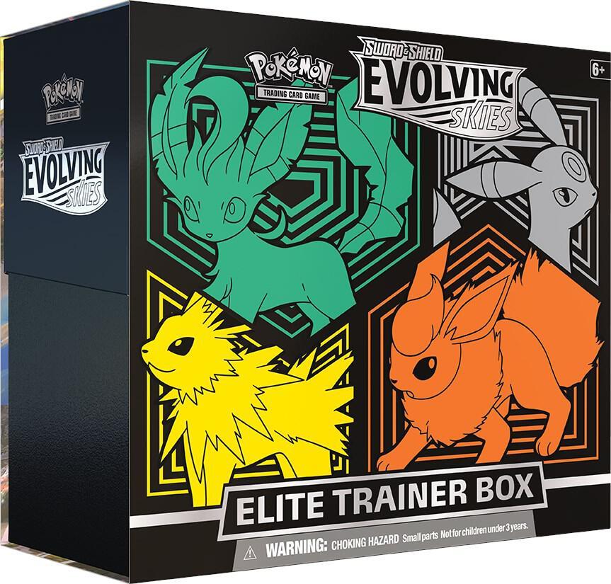 Pokemon Pokemon Evolving Skies Elite Trainer Box [Flareon/Jolteon/Umbreon/Leafeon] - SWSH07: Evolving Skies (EN)