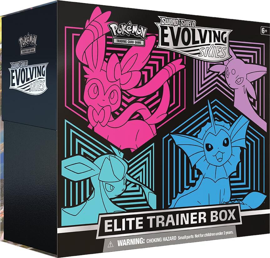 Pokemon Pokemon Evolving Skies Elite Trainer Box [Glaceon/Vaporeon/Sylveon/Espeon] - SWSH07: Evolving Skies (EN)