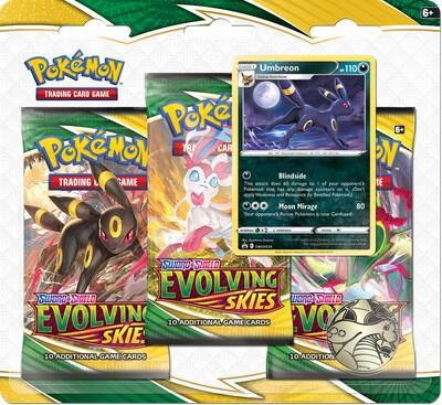 Pokemon Pokemon Evolving Skies 3 Pack Blister [Umbreon] - SWSH07: Evolving Skies (EN)
