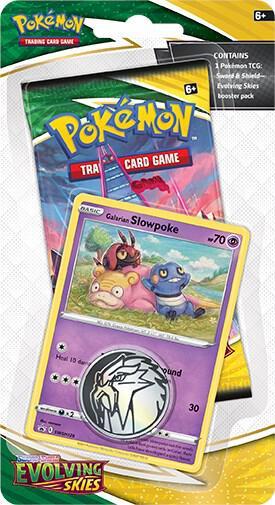 Pokemon Pokemon Evolving Skies Single Pack Blister [Galarian Slowpoke] - SWSH07: Evolving Skies (EN)