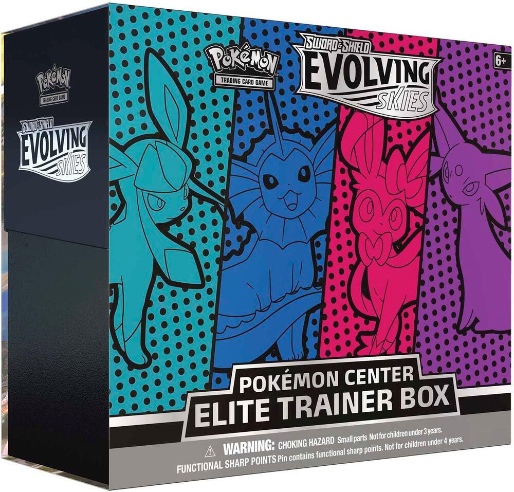 Pokemon Pokemon Evolving Skies Center Elite Trainer Box [Glaceon/Vaporeon/Sylveon/Espeon] (Exclusive) - SWSH07: Evolving Skies (EN)