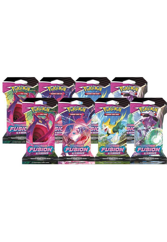 Pokemon Pokemon Fusion Strike Sleeved Booster Pack Bundle [Set of 8] - SWSH08: Fusion Strike (EN)
