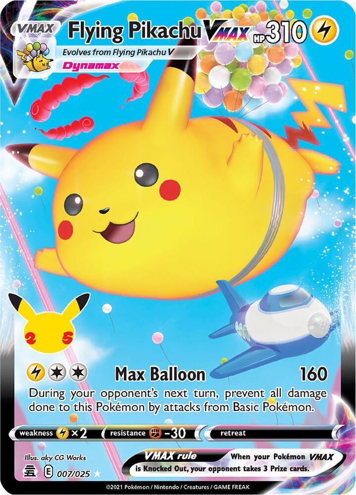 Pokemon Pokemon Flying Pikachu VMAX UR [007/025] - Celebrations (EN)
