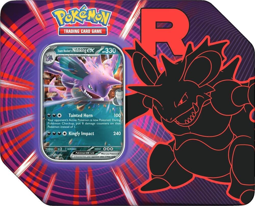 Pokemon Pokemon Team Rocket Tin [Team Rocket's Nidoking ex] - Miscellaneous Cards & Products (EN)