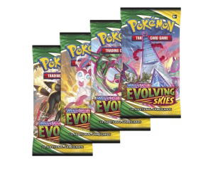 Buy Pokemon Sword & Shield "Evolving Skies" Booster Pack (Random Art) (EN) at Sasom – Authentic and Ready to Ship