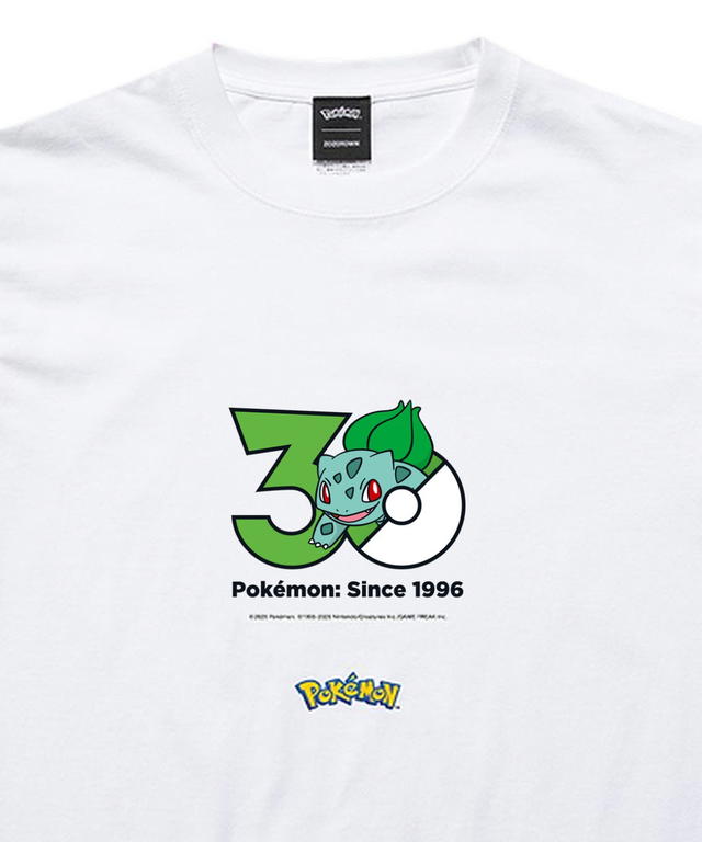 Pokemon Pokemon 30th Anniversary 1025 T-shirt "Bulbasaur" Collection presented by ZOZOTOWN - view 2