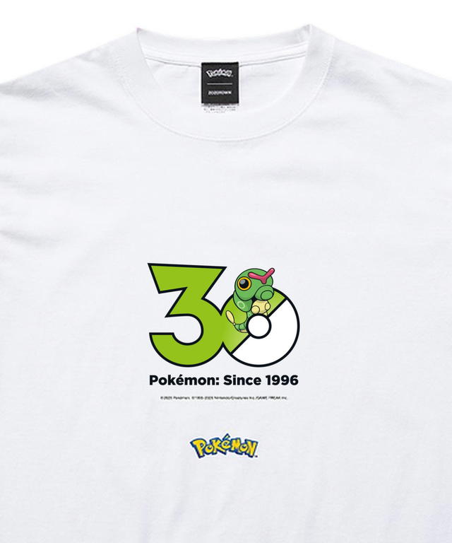 Pokemon Pokemon 30th Anniversary 1025 T-shirt "Caterpie" Collection presented by ZOZOTOWN - view 2