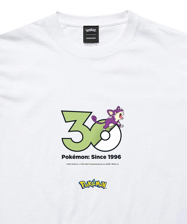 Pokemon Pokemon 30th Anniversary 1025 T-shirt "Rattata" Collection presented by ZOZOTOWN - view 2
