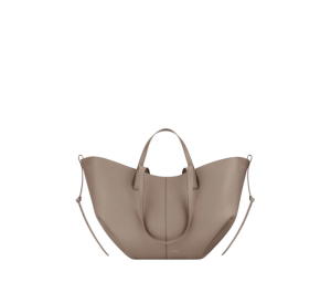 Buy Polene Cyme In Italian Textured Calf Leather Taupe at Sasom – Authentic and Ready to Ship