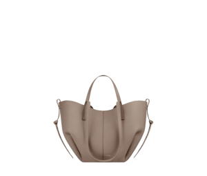 Buy Polene Cyme Mini In Italian Full-Grain Textured Calf Leather Taupe at Sasom – Authentic and Ready to Ship