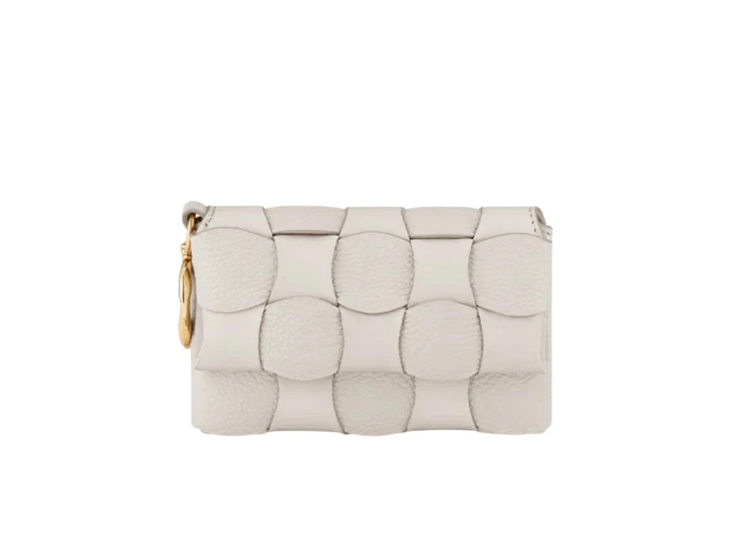 Polene Polene Neiti Card Holder In Leather With Gold-Plated Chalk