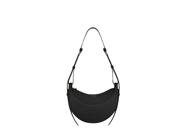 Polene Polene Numéro Dix In Italian Full-Grain Smooth Calf Leather Black - view 1