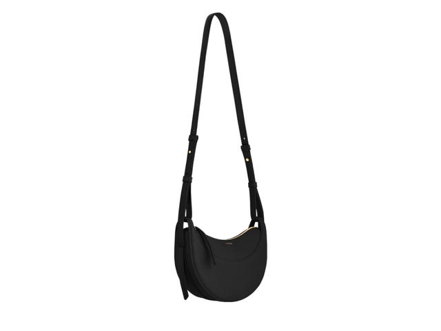 Polene Polene Numéro Dix In Italian Full-Grain Smooth Calf Leather Black - view 2