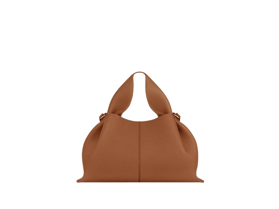 Polene Polene Numéro Neuf In Italian Full-Grain Textured Calf Leather Camel