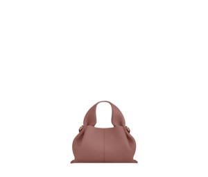 Polene Numéro Neuf Mini In Italian Full-Grain Textured Calf Leather Blush