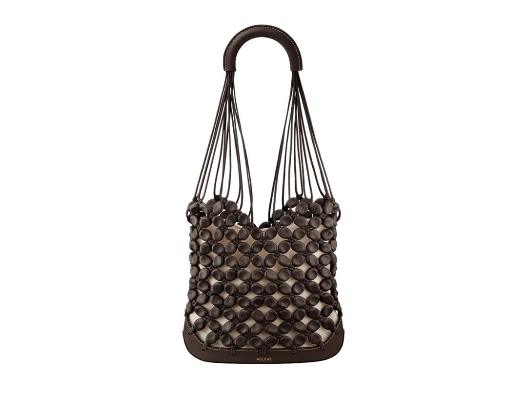 Polene Polene Solé In Edition Ebony Pebble-Pearls Grain Smooth Calf Leather