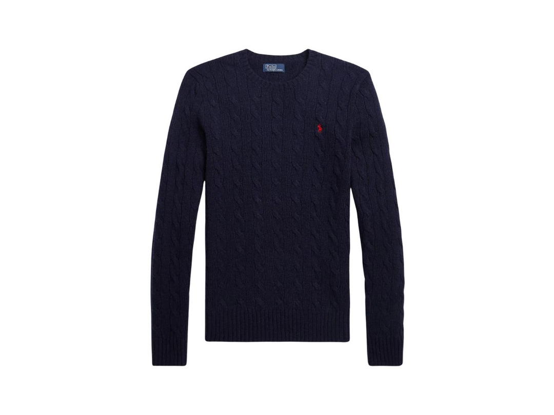 Polo Ralph Lauren Polo Ralph Lauren Cable-Knit Wool-Cashmere Sweater Hunter Navy (W)
