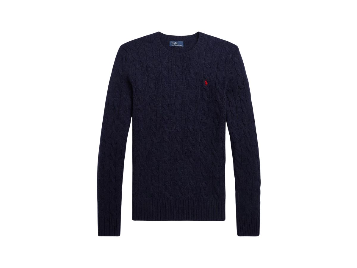Polo Ralph Lauren Polo Ralph Lauren Cable-Knit Wool-Cashmere Sweater Hunter Navy (W)