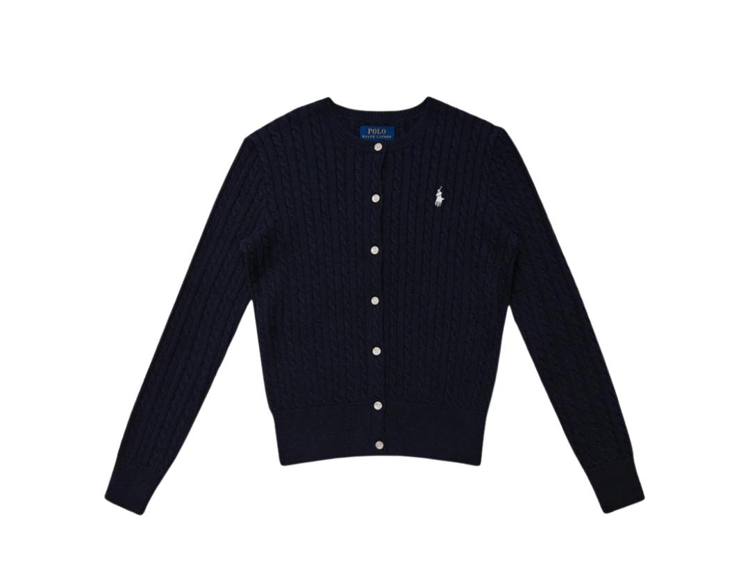 Polo Ralph Lauren Polo Ralph Lauren Mini Cable Cotton Cardigan Navy
