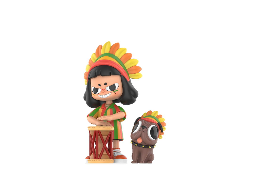 Pop Mart (เช็คการ์ด) Pop Mart AFRICAN DRUMMER (Vita Super Brand Series)
