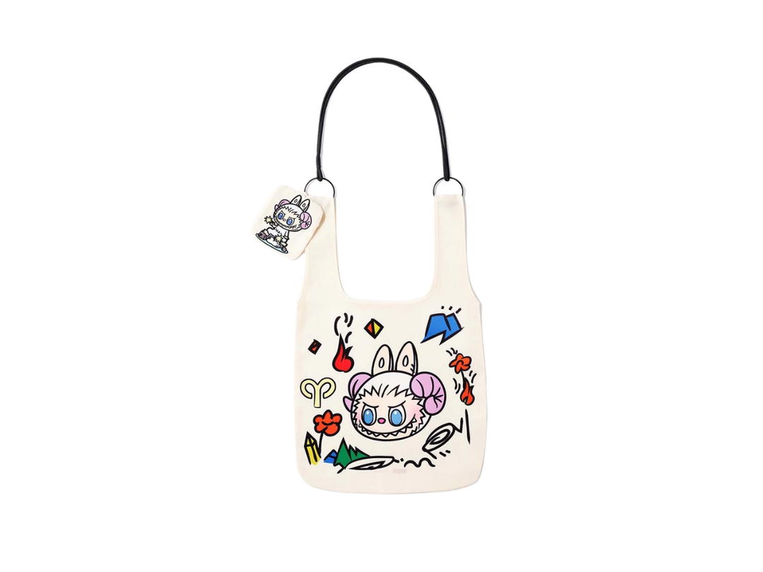 Pop Mart (เช็คการ์ด) Pop Mart Aries (Labubu THE MONSTERS Constellation Series-Blind Box Messenger Bag)