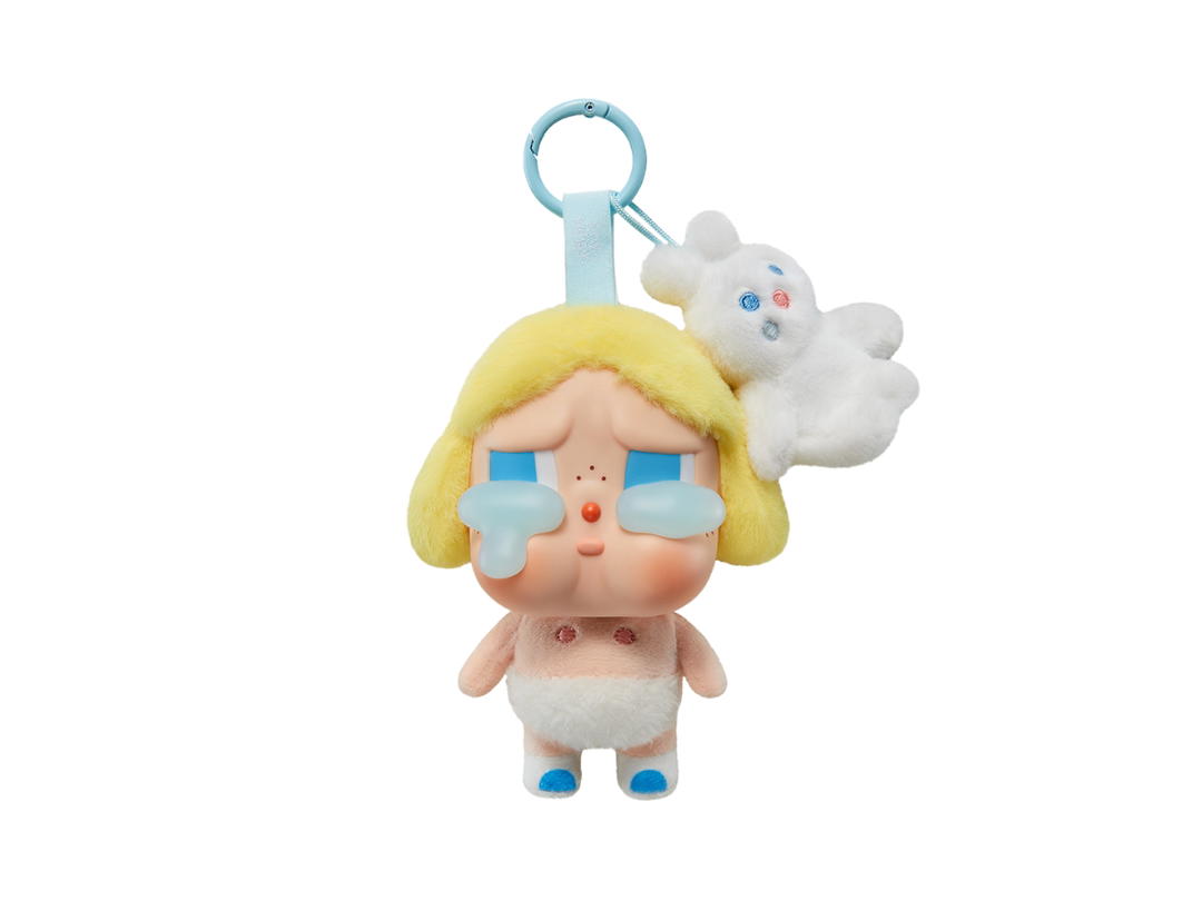 Pop Mart (เช็คการ์ด) Pop Mart Baby Blonde (Crybaby Crying Again Series-Vinyl Face Plush Blind Box) Super Secret Edition
