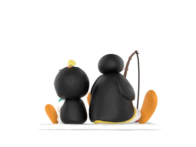 Pop Mart Pop Mart Baby Molly × PINGU Fishing Time Figure - view 5