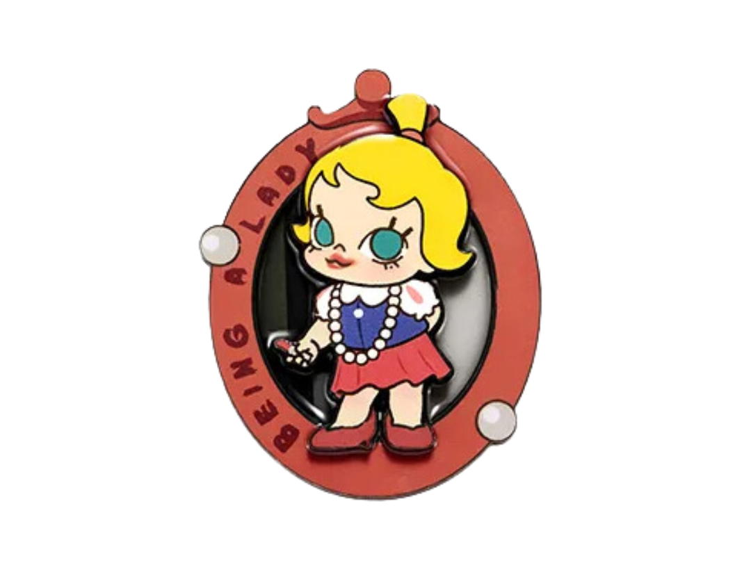 Pop Mart (เช็คการ์ด) Pop Mart Baby Molly When I was Three! Being A Lady (Series-Fridge Magnet Blind Box)