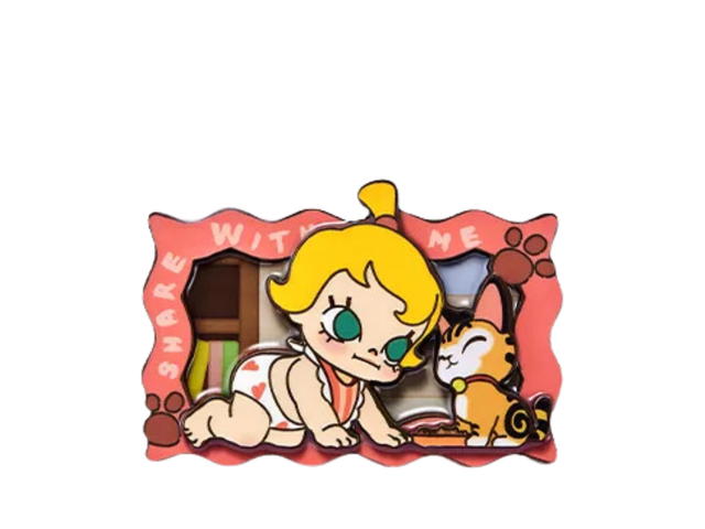 Pop Mart (เช็คการ์ด) Pop Mart Baby Molly When I was Three! Share With Me (Series-Fridge Magnet Blind Box) - view 1